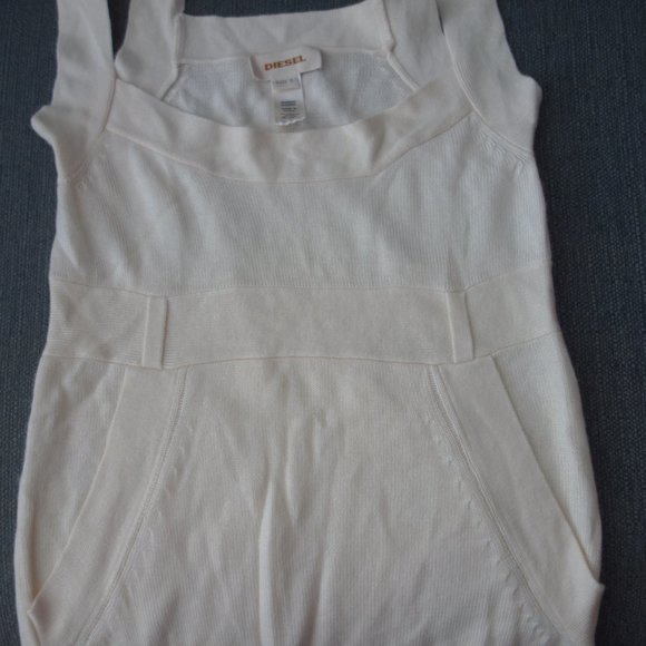 Diesel Shoulder Strap Dress Kangaroo Pocket Size S - Picture 4 of 16
